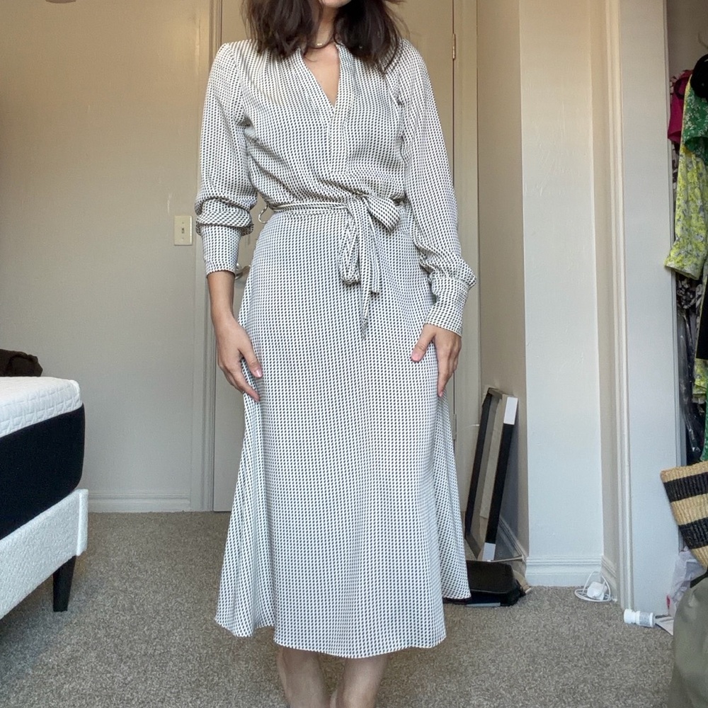H&M Monochrome Geometric Blouse